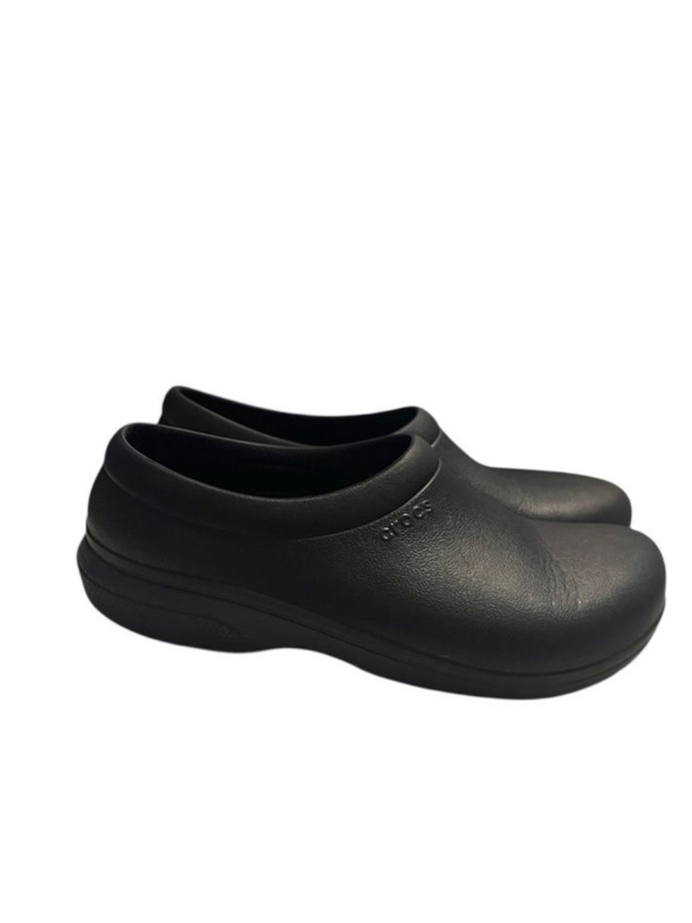 Crocs On The Clock Black. Preowned